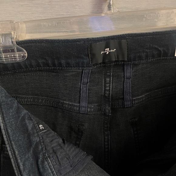 Revolve 7 For All Mankind Easy Slim Jeans Sunbeam Dark Wash - Picture 8 of 12